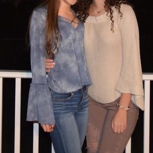 American Eagle Bell Sleeve Top